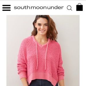 south moon under grey hoodie